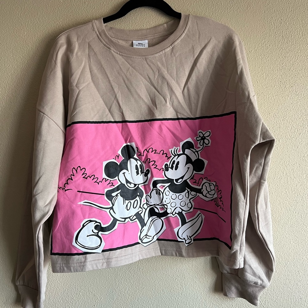 Mickey and Minnie oversized pullover